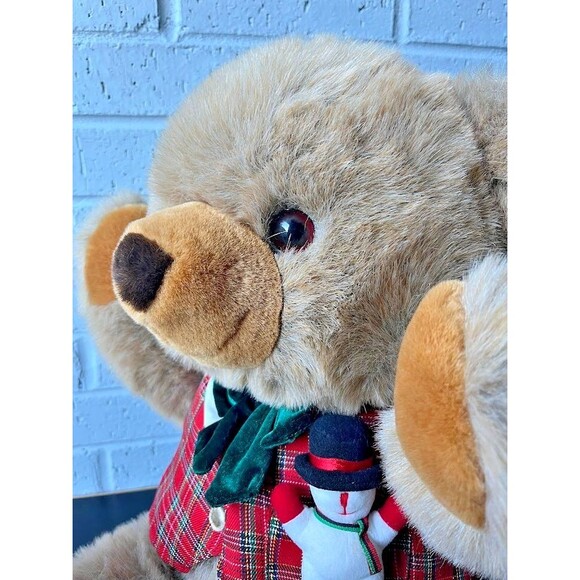 RARE JC Penny Holiday Collection Brown Bear Co Christmas Plush Papa Bear 29" - Picture 16 of 16